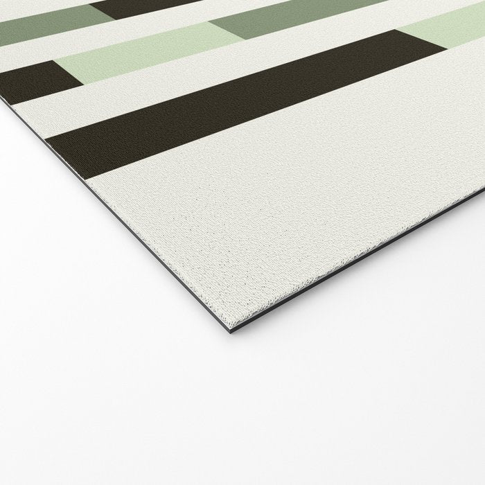 Bauhaus Green Modernist Minimal Geometric Homage Welcome Mat Gallery Image 2