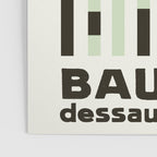 Bauhaus Green Modernist Minimal Geometric Homage Poster Gallery Image 3