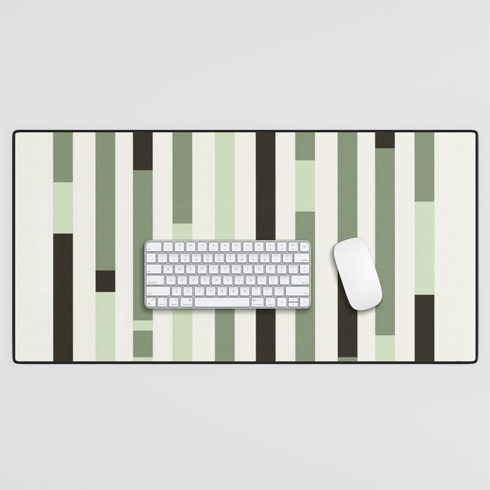 Bauhaus Green Modernist Minimal Geometric Homage Desk Mat Gallery Image 1