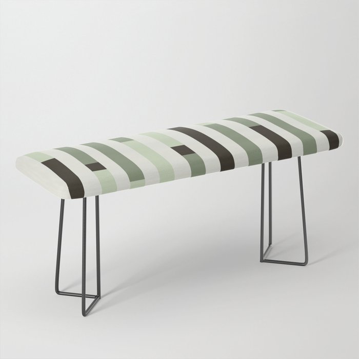 Bauhaus Green Modernist Minimal Geometric Homage Bench Gallery Image 1