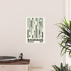 Bauhaus Green Modernist Minimal Geometric Homage Poster Gallery Image 2