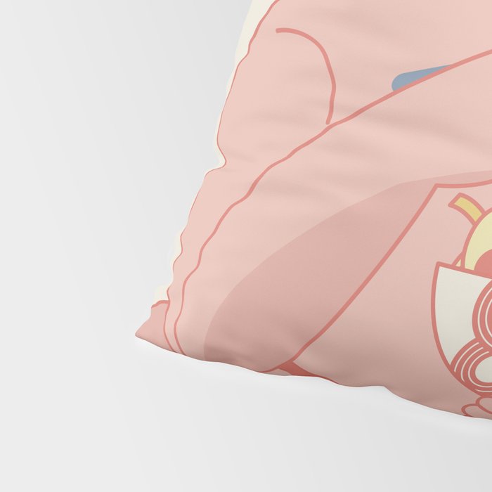Sumo eating Ramen Pillow Sham Gallery Image 4