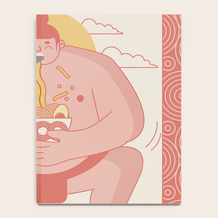 Sumo eating Ramen Notebook Gallery Image 4