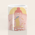 Sumo eating Ramen Coffee Mug Gallery Image 4