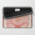 Sumo eating Ramen Laptop Sleeve Gallery Image 2