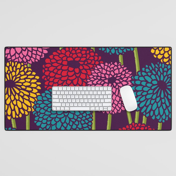 Full of Chrysanth Desk Mat Gallery Image 1