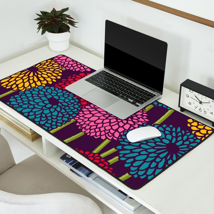 Full of Chrysanth Desk Mat Gallery Image 2