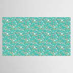 Dinosaurs + Unicorns on Teal Tablecloth Gallery Image 2