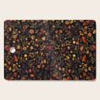 Exotic Midnight Floral Garden Cutting Board Gallery Image 1