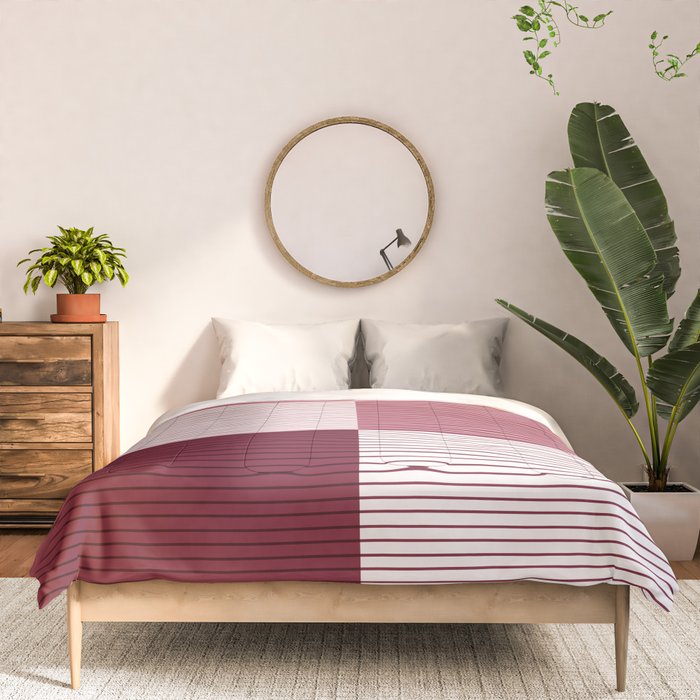 Color Block Line Pattern XVII Comforter Gallery Image 3