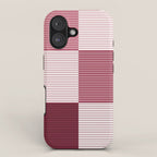 Color Block Line Pattern XVII iPhone Case Gallery Image 1