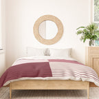 Color Block Line Pattern XVII Duvet Cover Gallery Image 3