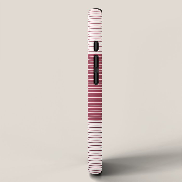 Color Block Line Pattern XVII iPhone Case Gallery Image 2