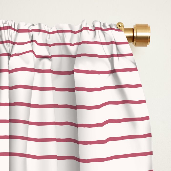 Color Block Line Pattern XVII Window Curtain Gallery Image 2