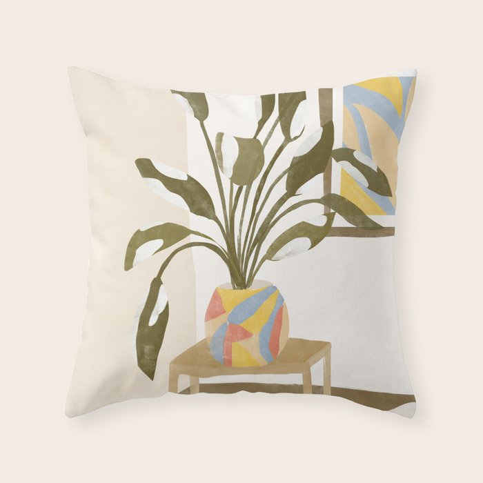 The Plant Room Throw Pillow Gallery Image 6