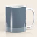 Minimalist Solid Color Block in Neutral Blue-Gray Coffee Mug Gallery Image 1