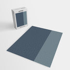 Minimalist Solid Color Block in Neutral Blue-Gray Jigsaw Puzzle Gallery Image 2