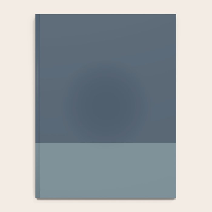 Minimalist Solid Color Block in Neutral Blue-Gray Notebook Gallery Image 4
