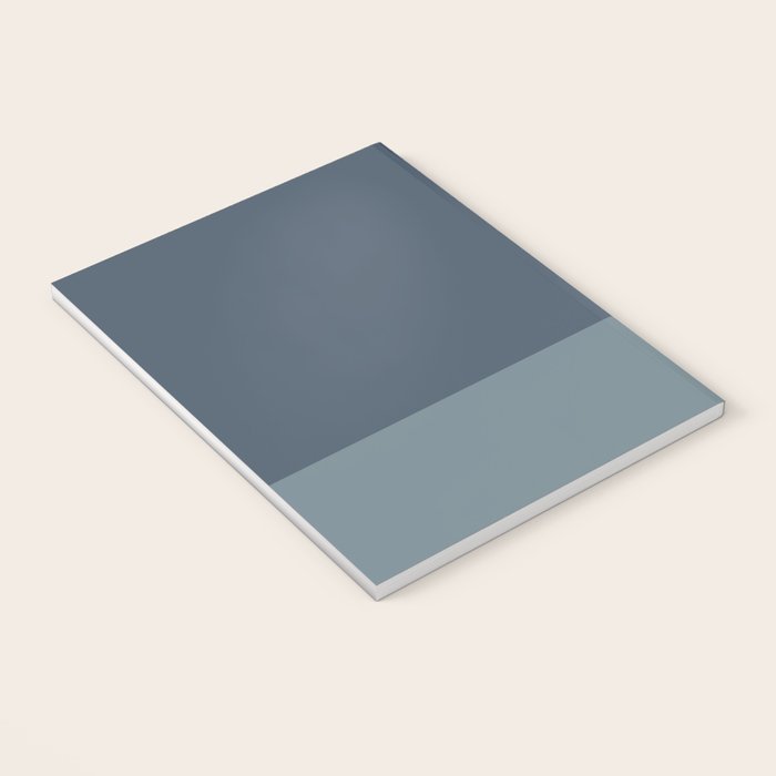 Minimalist Solid Color Block in Neutral Blue-Gray Notebook Gallery Image 3