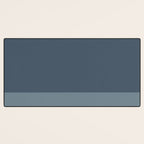 Minimalist Solid Color Block in Neutral Blue-Gray Desk Mat Gallery Image 3