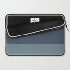 Minimalist Solid Color Block in Neutral Blue-Gray Laptop Sleeve Gallery Image 2