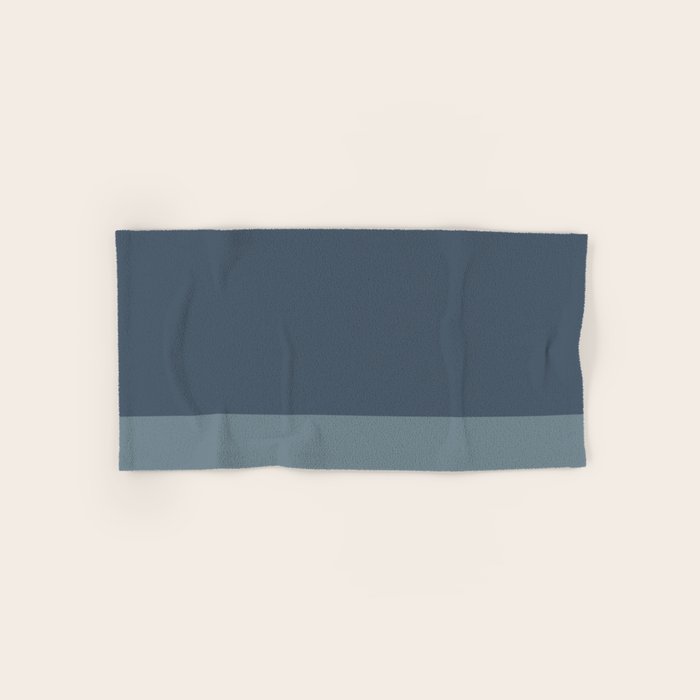 Minimalist Solid Color Block in Neutral Blue-Gray Bath Towel Gallery Image 1