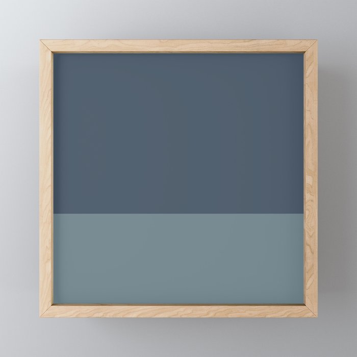 Minimalist Solid Color Block in Neutral Blue-Gray Mini Art Print Gallery Image 1