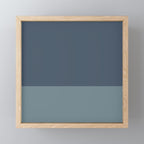 Minimalist Solid Color Block in Neutral Blue-Gray Mini Art Print Gallery Image 1