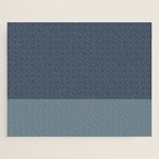 Minimalist Solid Color Block in Neutral Blue-Gray Jigsaw Puzzle Gallery Image 1
