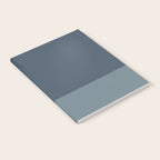 Minimalist Solid Color Block in Neutral Blue-Gray Notebook Gallery Image 2