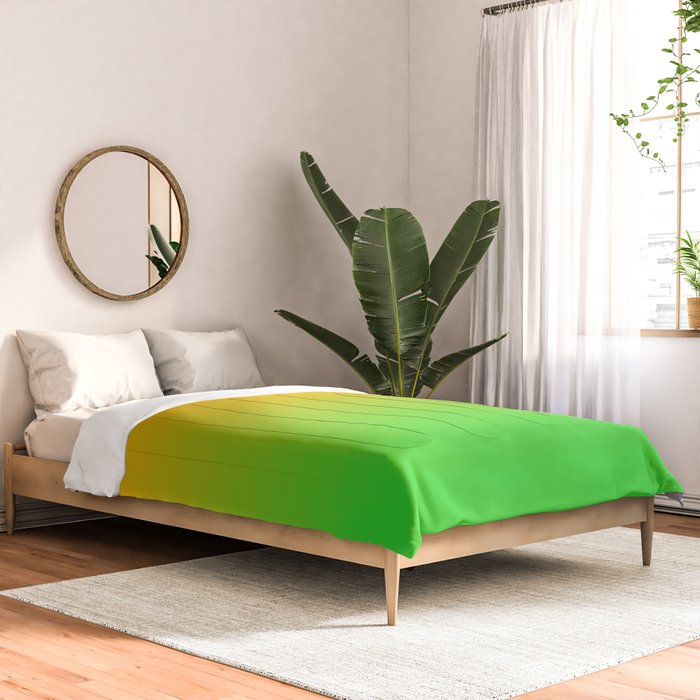 Ombre Color Orange Green Shade  Comforter Gallery Image 2