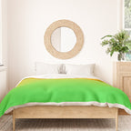 Ombre Color Orange Green Shade  Duvet Cover Gallery Image 3