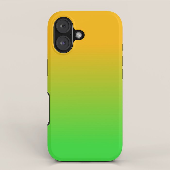 Ombre Color Orange Green Shade  iPhone Case Gallery Image 1