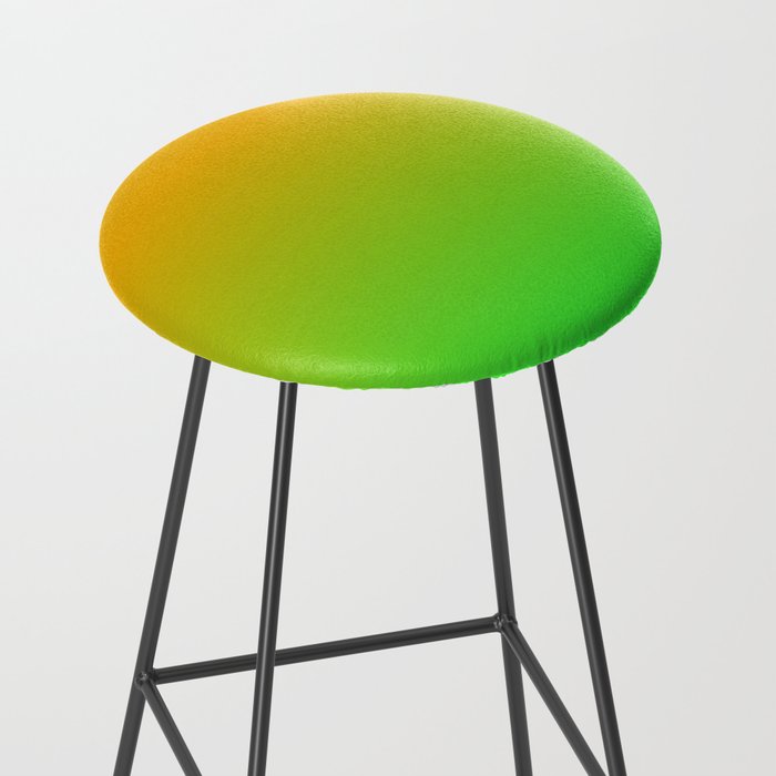 Ombre Color Orange Green Shade  Stool Gallery Image 2