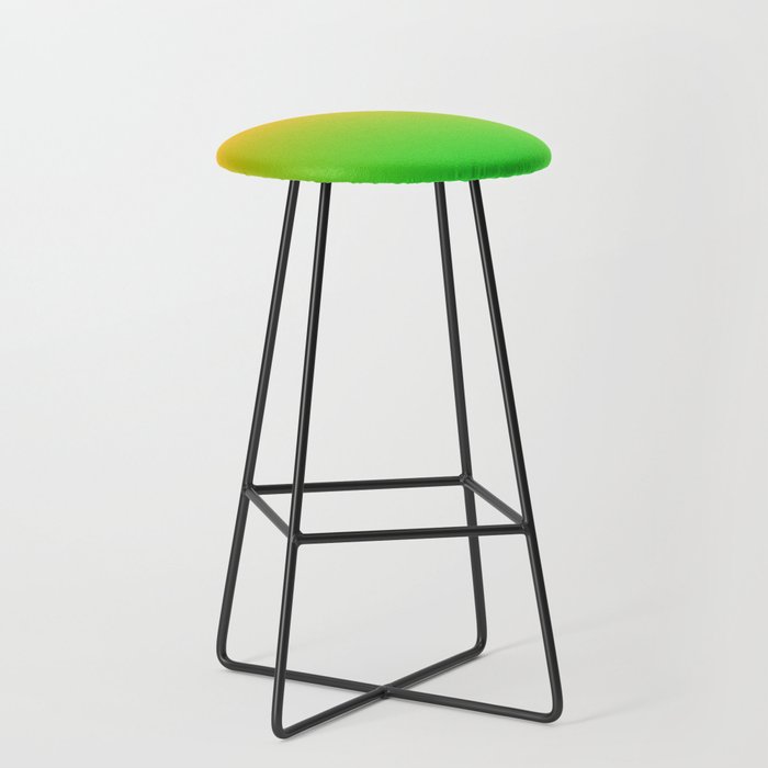 Ombre Color Orange Green Shade  Stool Gallery Image 1