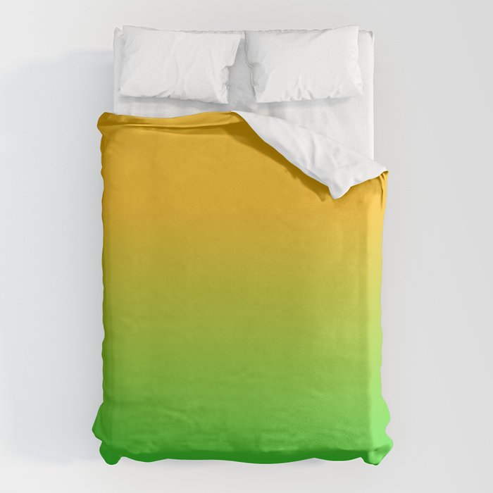 Ombre Color Orange Green Shade  Duvet Cover Gallery Image 6