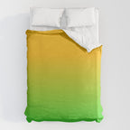 Ombre Color Orange Green Shade  Duvet Cover Gallery Image 6