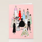 Think Pink Outfits Fashion Audrey Stationery Card Gallery Image 2