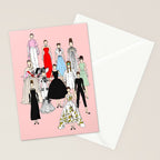 Think Pink Outfits Fashion Audrey Stationery Card Gallery Image 2