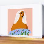 Long White Hair Wall Mural Gallery Image 2