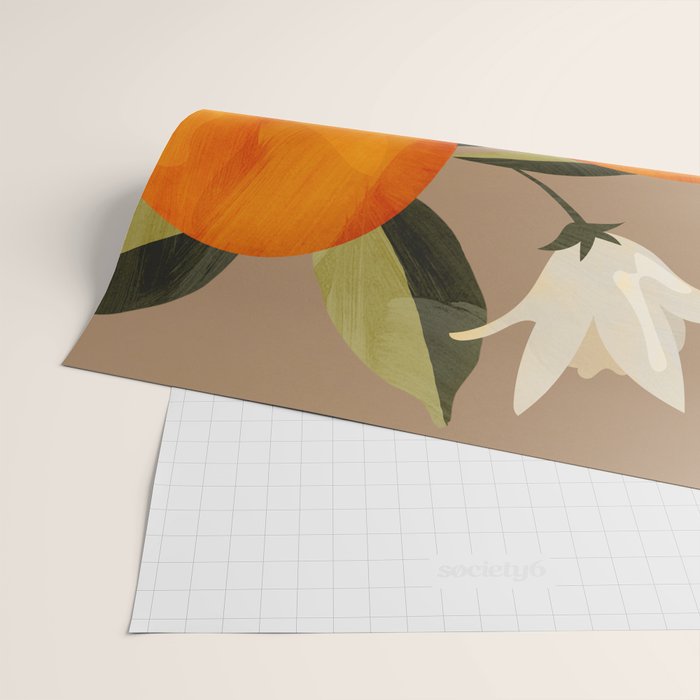 Oranges Botanical Art 2 Wrapping Paper Gallery Image 2
