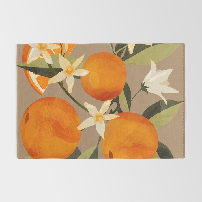 Oranges Botanical Art 2 Rug Gallery Image 2