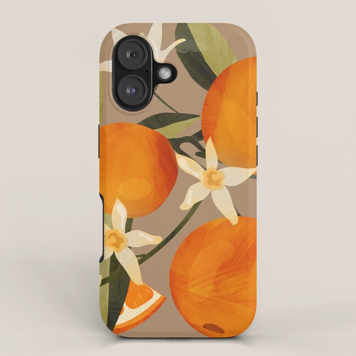 Oranges Botanical Art 2 iPhone Case Gallery Image 1