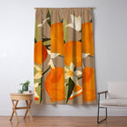 Oranges Botanical Art 2 Window Curtain Gallery Image 5
