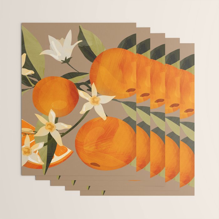 Oranges Botanical Art 2 Wrapping Paper Gallery Image 3