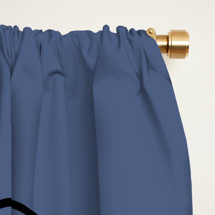 Abstraction_NEW_SUN_BLUE_LINE_POP_ART_Minimalism_0222A Window Curtain Gallery Image 2