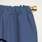 Abstraction_NEW_SUN_BLUE_LINE_POP_ART_Minimalism_0222A Window Curtain Gallery Image 2