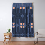 Abstraction_NEW_SUN_BLUE_LINE_POP_ART_Minimalism_0222A Window Curtain Gallery Image 5