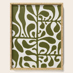 Linocut Plant #1 Serving Tray Gallery Image 1