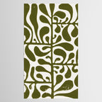 Linocut Plant #1 Tablecloth Gallery Image 2